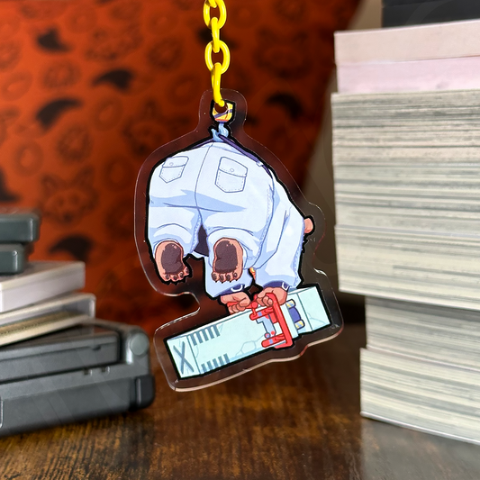 finance bear keychain