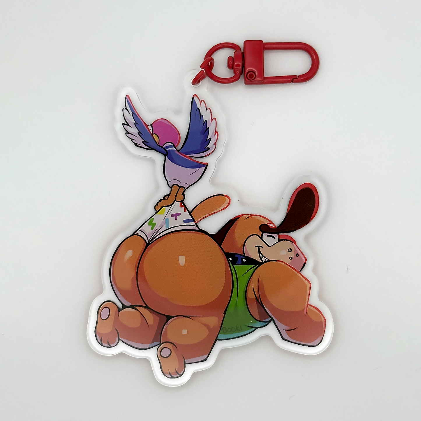 duck and dog keychain