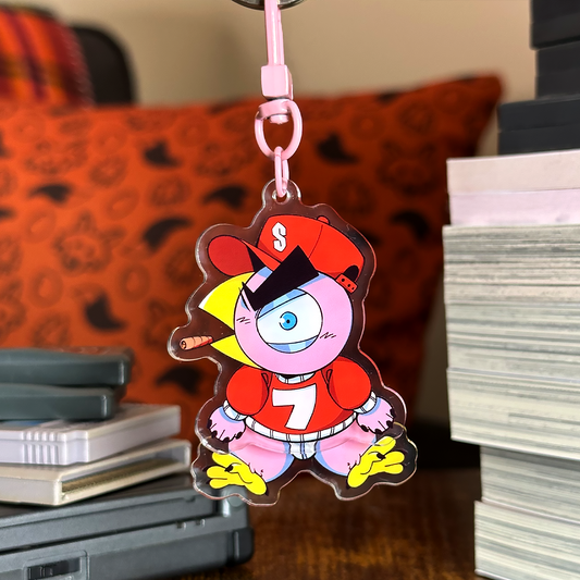 baball dangly keychain