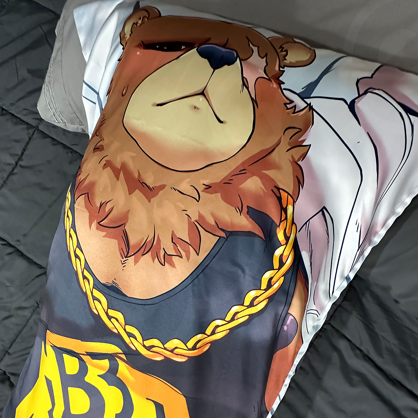 finance bear dakimakura pillowcase