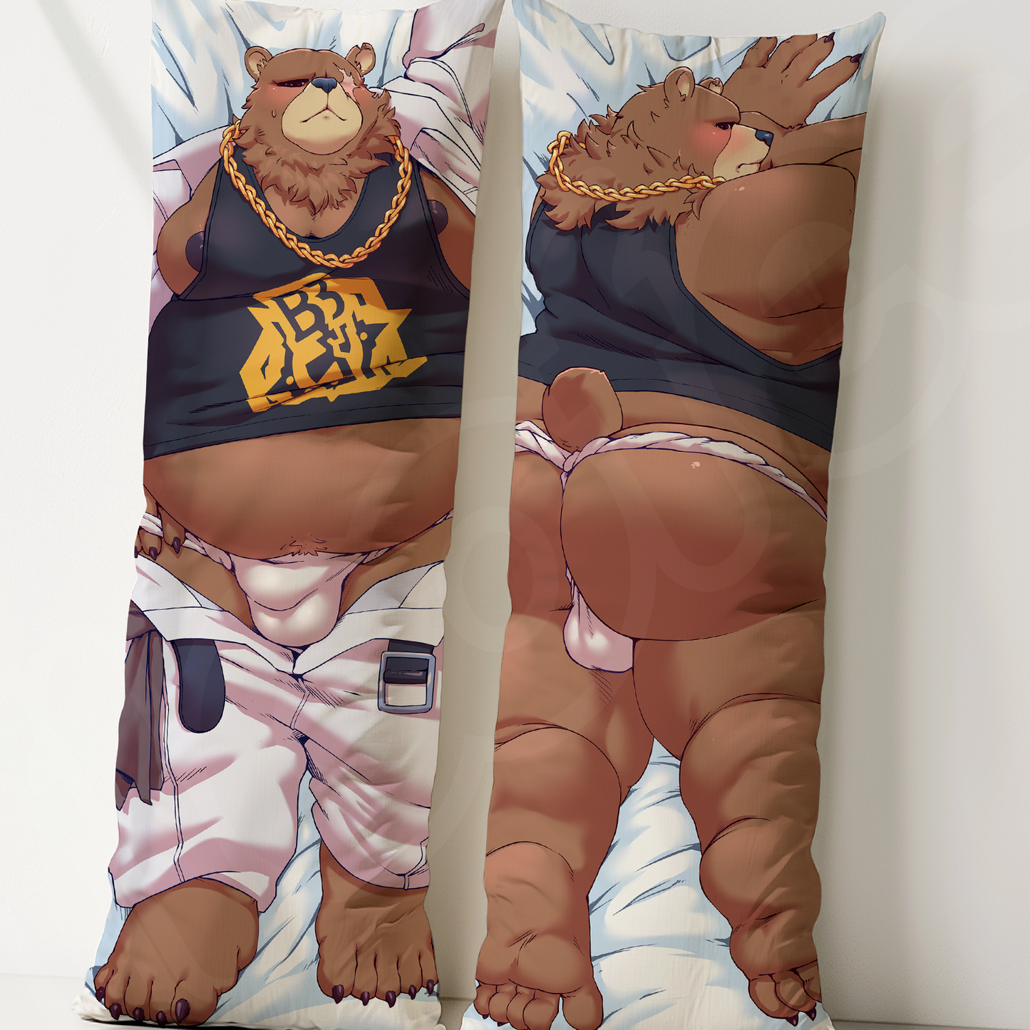 finance bear dakimakura pillowcase