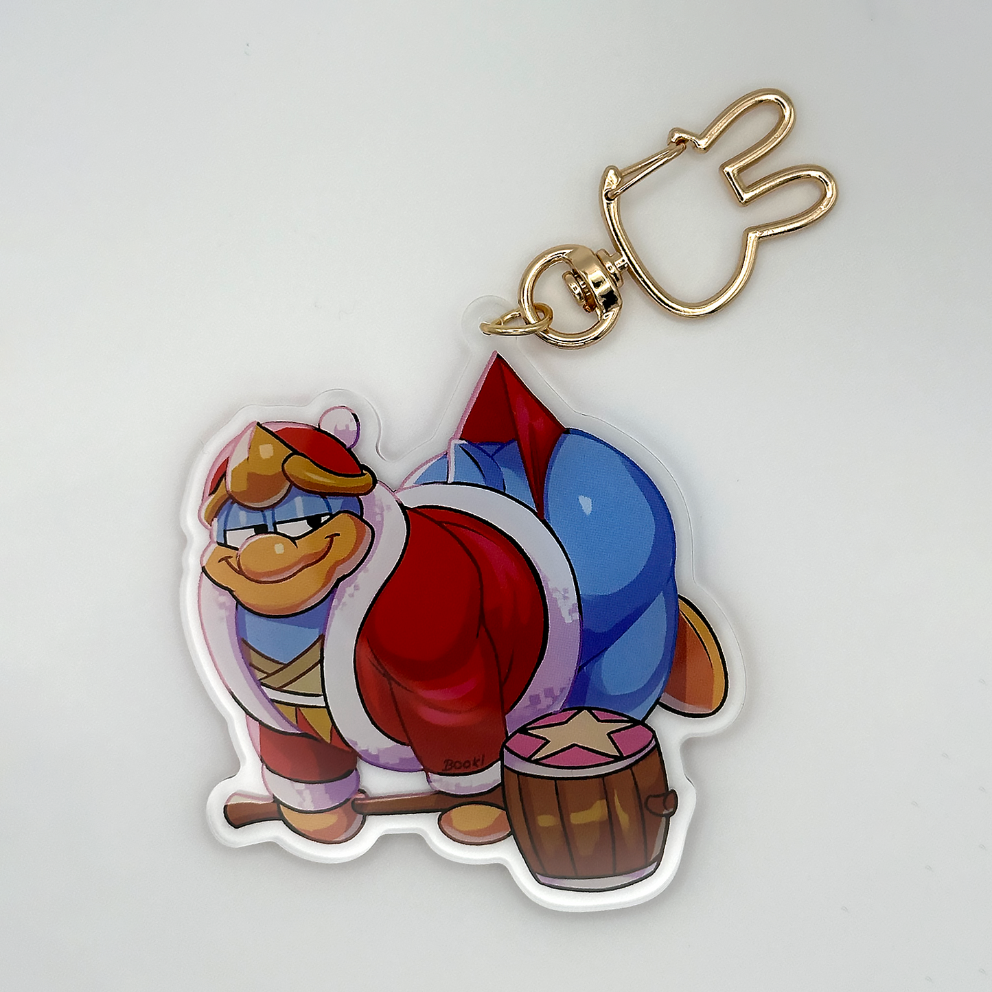 penguin king keychain