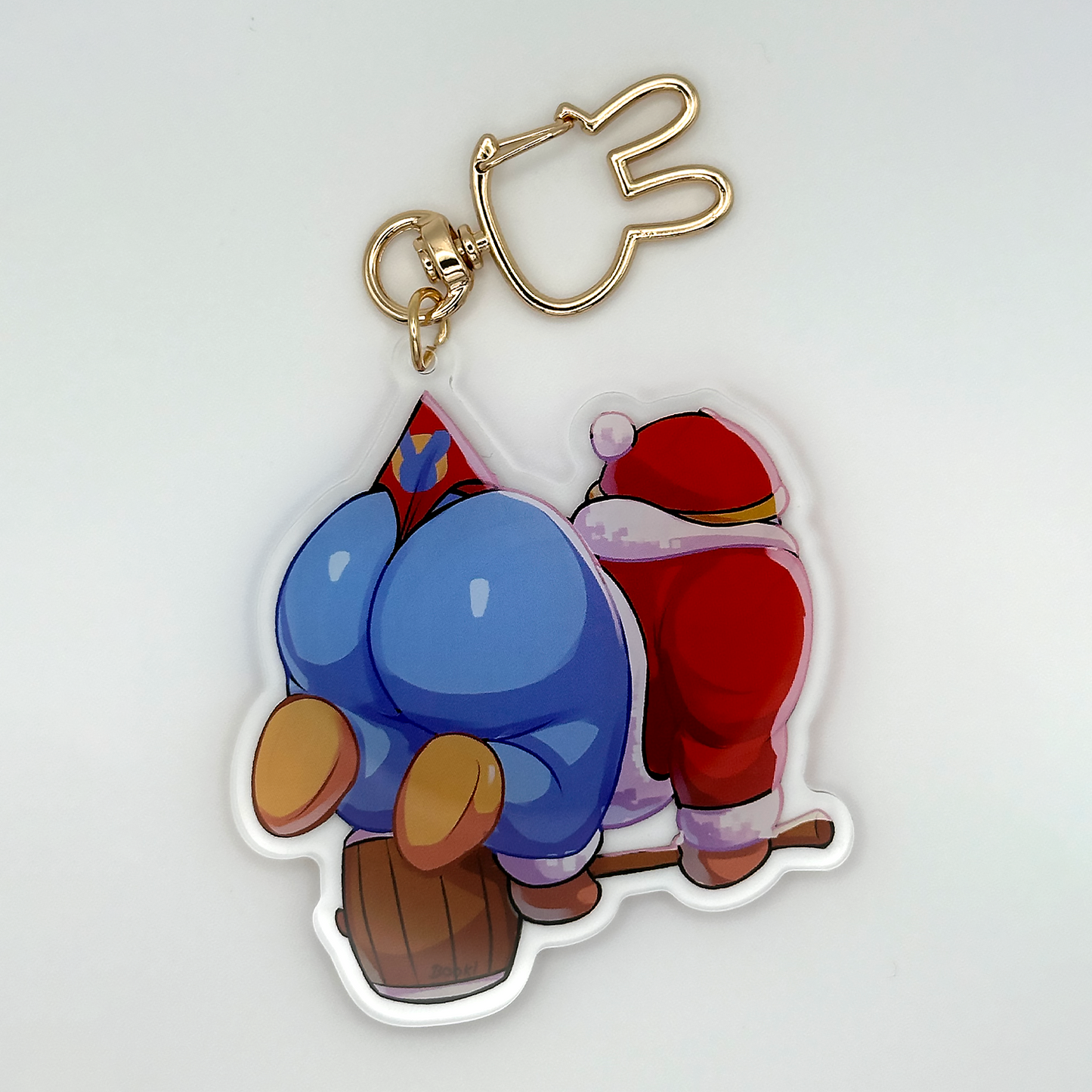 penguin king keychain