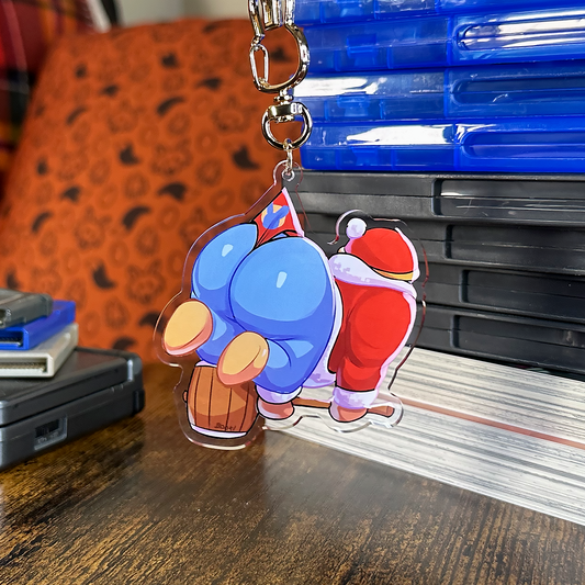 penguin king keychain