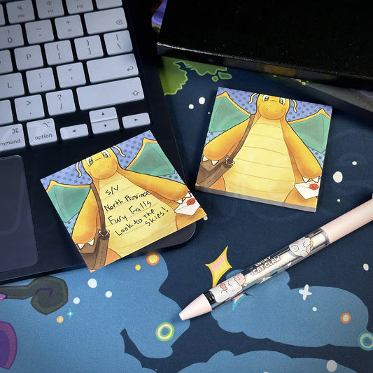 mail dragon sticky notes