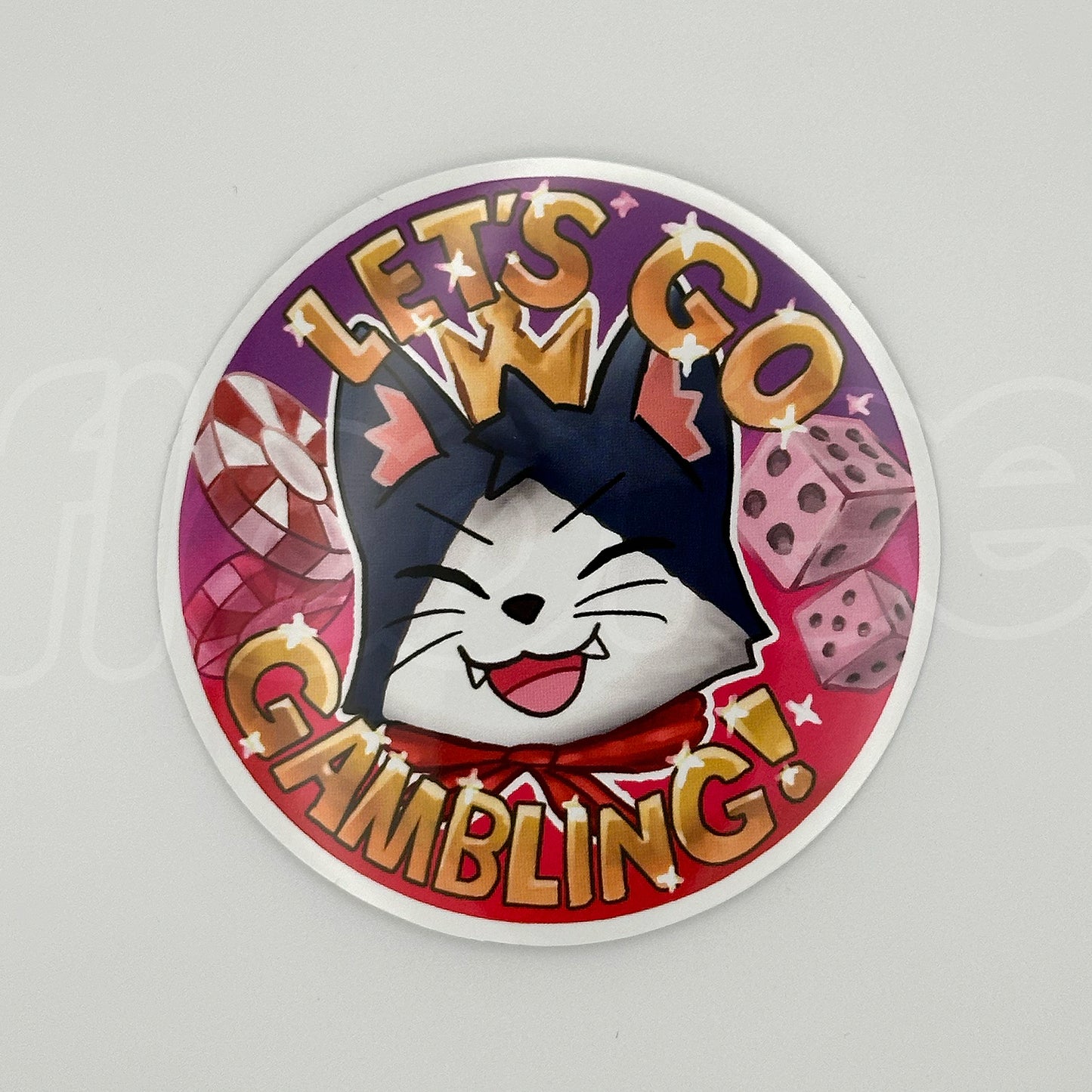 let's go gambling sticker