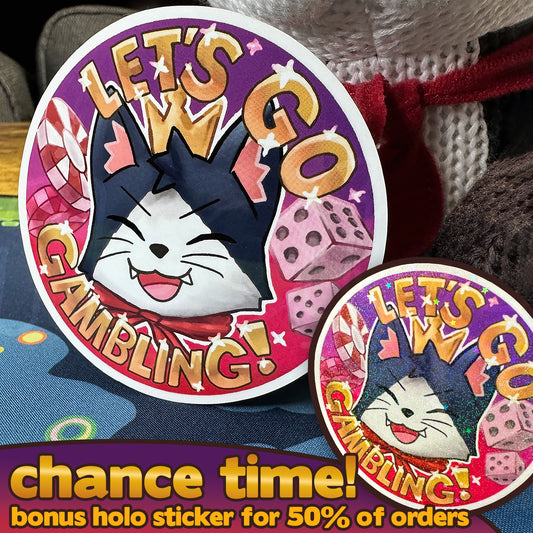 let's go gambling sticker