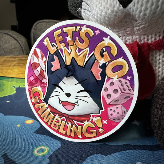 let's go gambling sticker