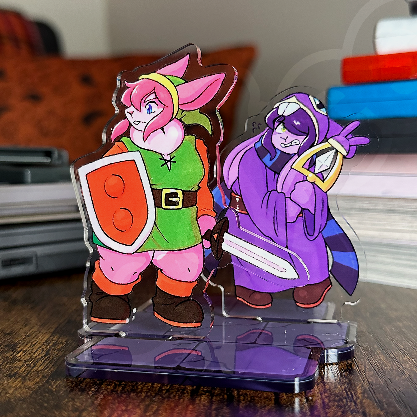 linked heroes standee