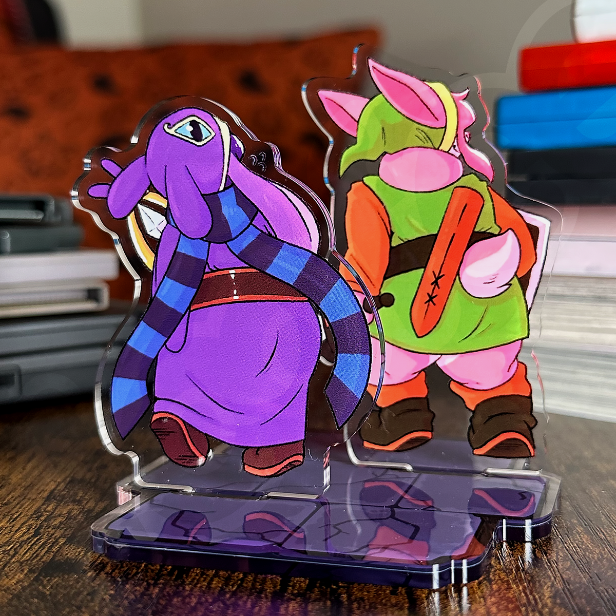linked heroes standee