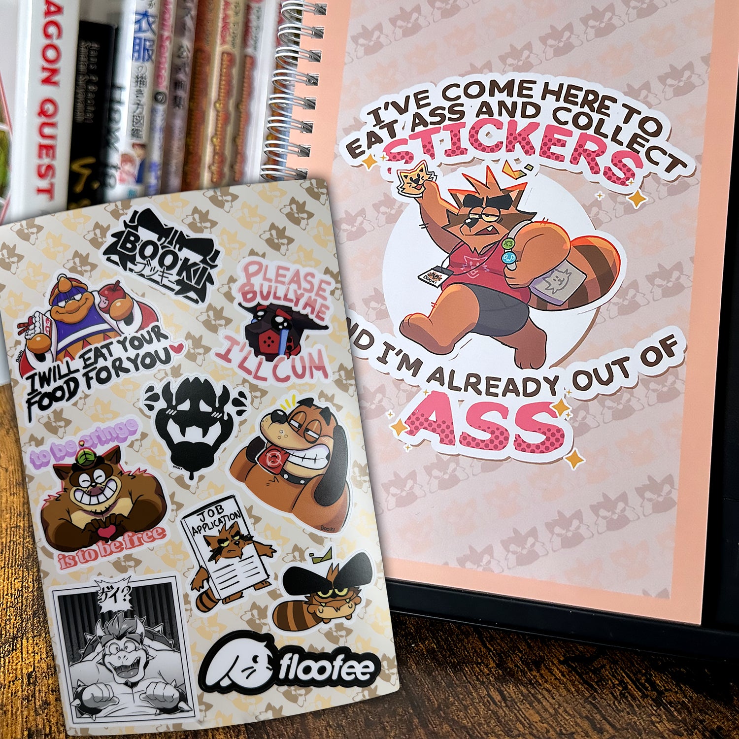 booki sticker book & sheet bundle – floofee