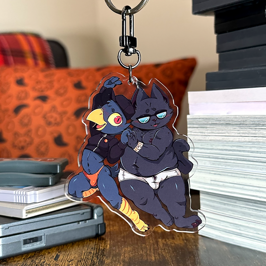 father with benefits keychain
