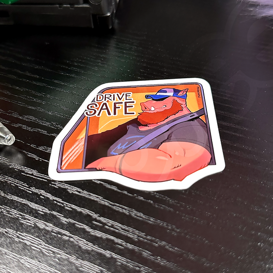 drive safe advice sticker
