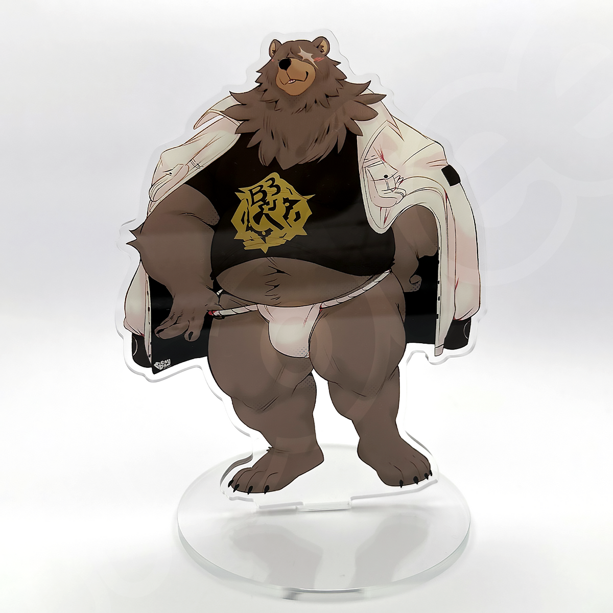 finance bear standee