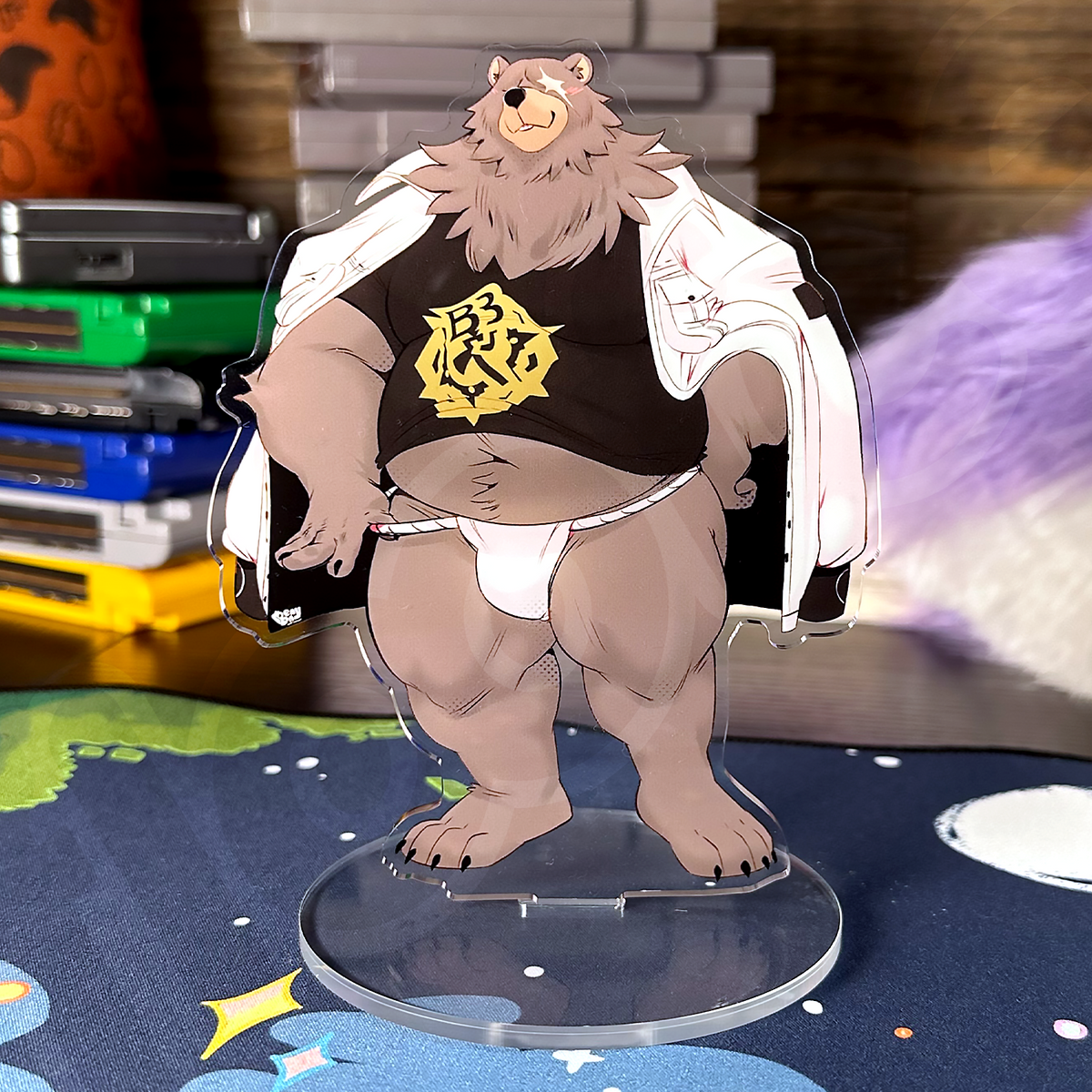 finance bear standee