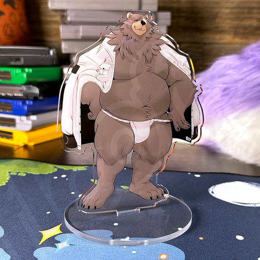 finance bear standee