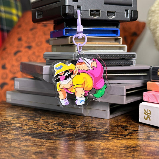 warring plumber keychain