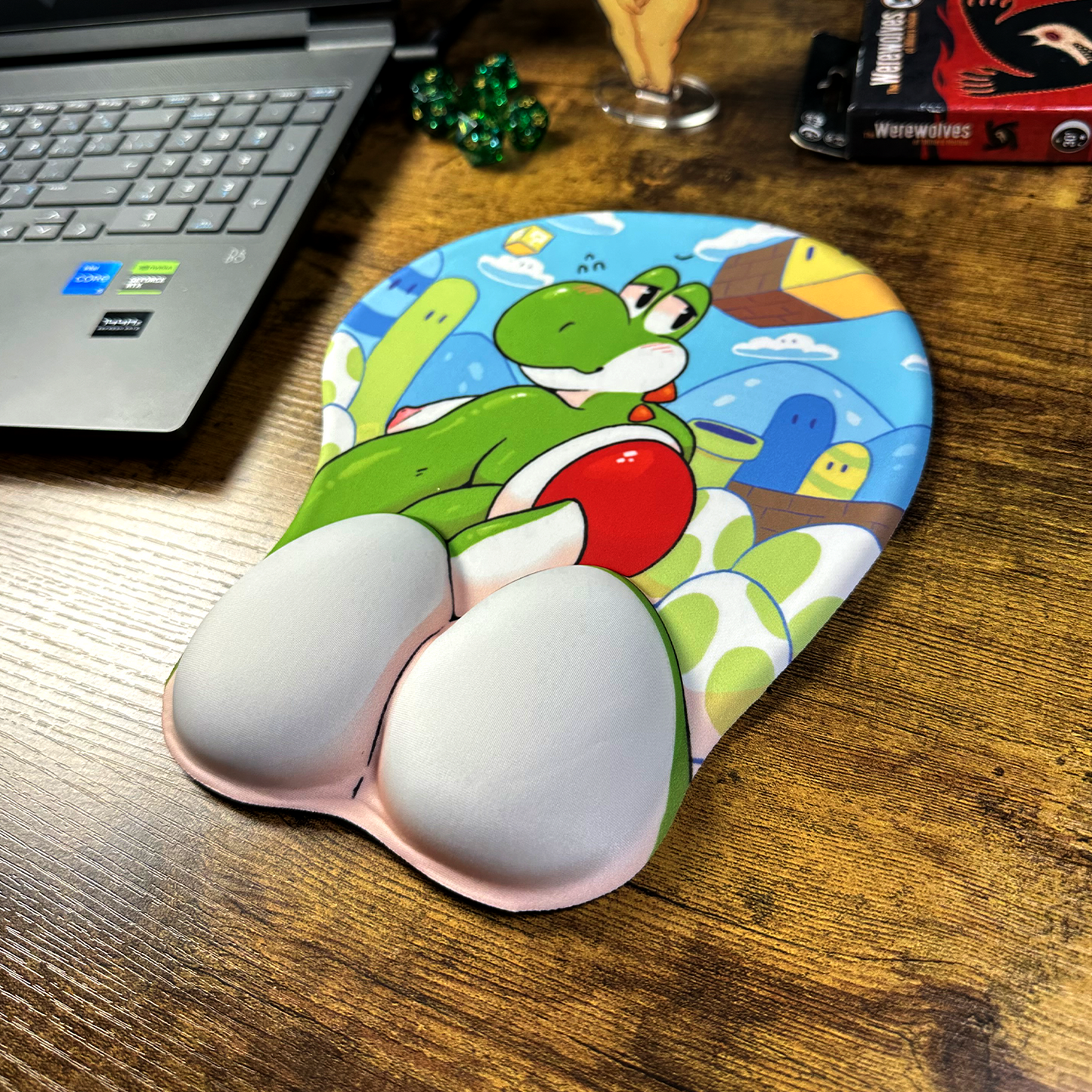cheeky dinosaur mousepad