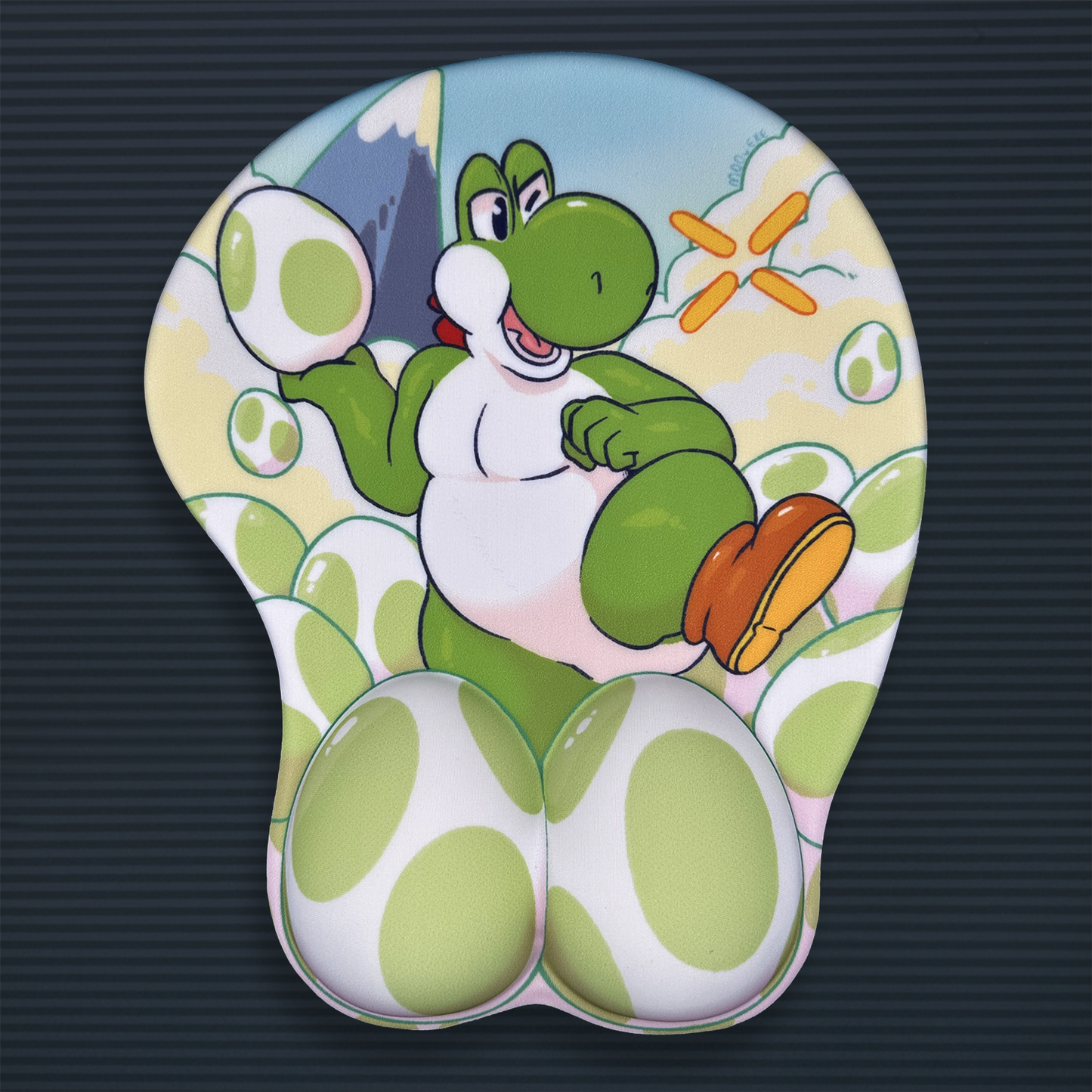egg dinosaur mousepad