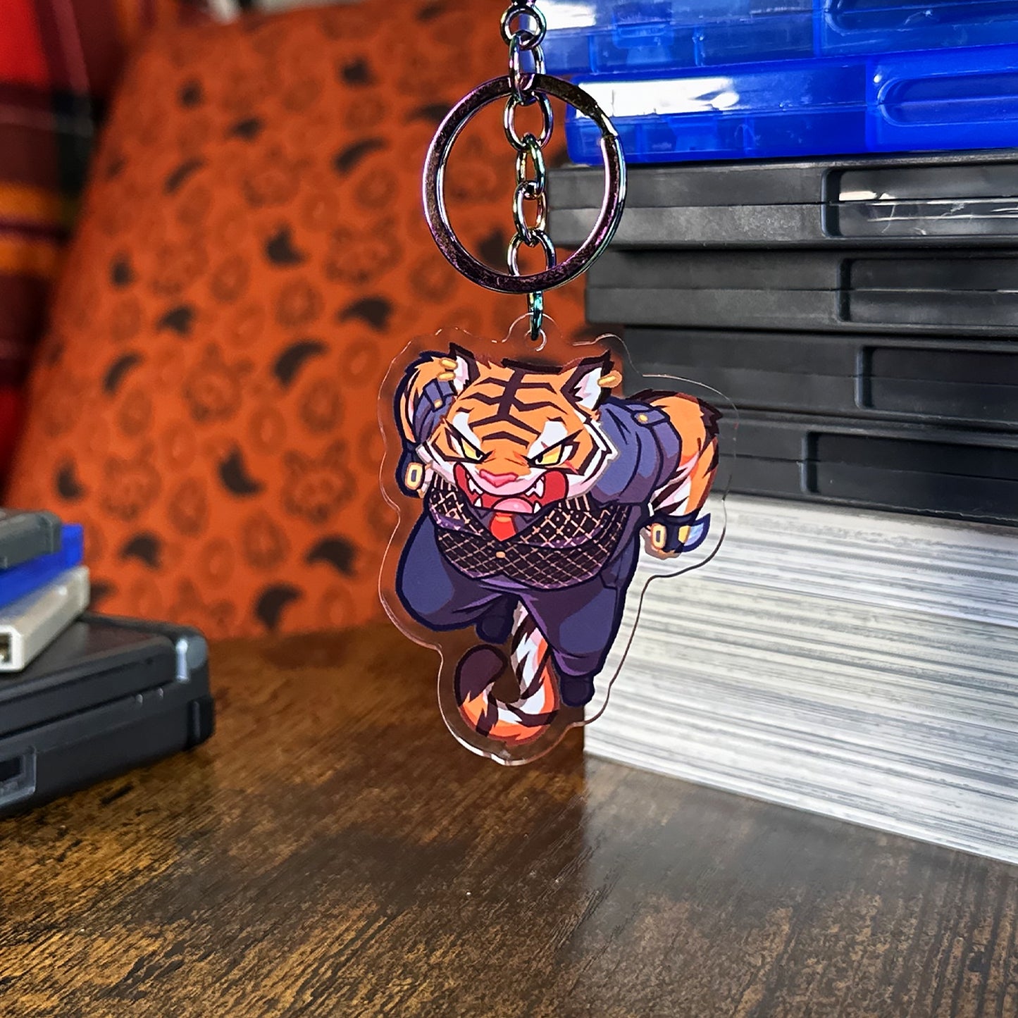 lavish tiger keychain