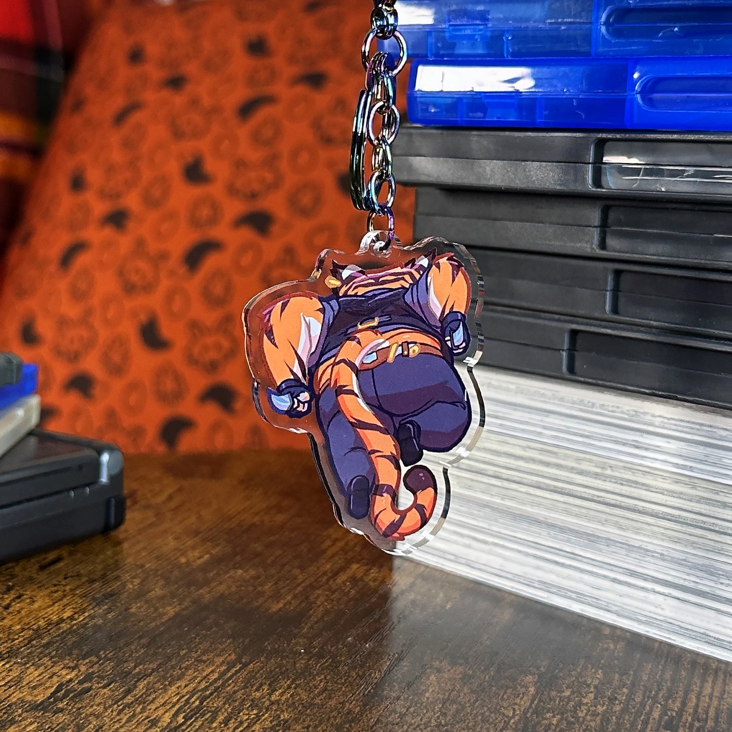 lavish tiger keychain
