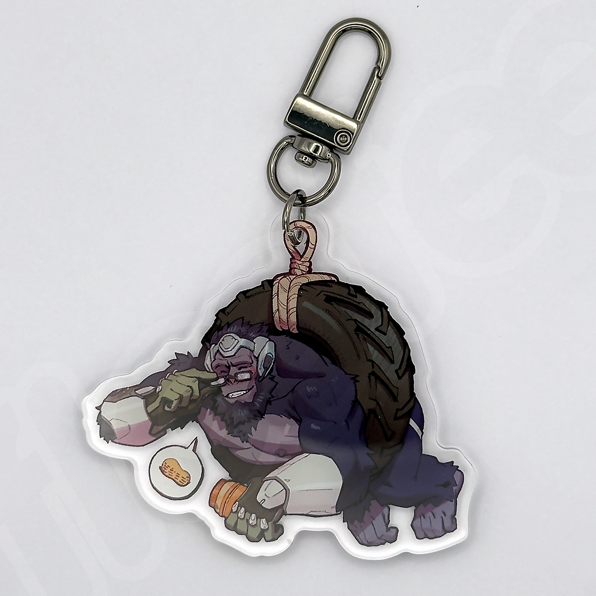 gorilla scientist keychain