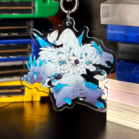bear legend keychain